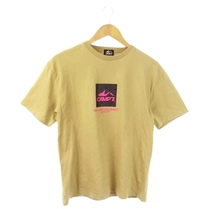  camp seven CAMP7 T-shirt cut and sewn crew neck short sleeves print outdoor M beige /AO8 * men's 