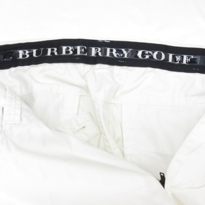 バーバリーゴルフ BURBERRY GOLF パンツ ゴルフウエア コットン ホワイト ウエスト91 メンズの画像6