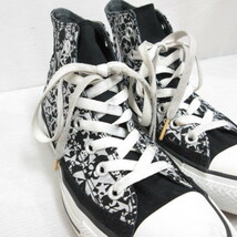 コンバース CONVERSE 6J0805A97 ALL STAR オールスター スカル スター ハイカット スニーカー シューズ 23.5cm 黒 ブラック シルバー 靴 レ_画像9