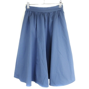  Natural Beauty Basic NATURAL BEAUTY BASIC skirt flair mi leak height back fastener plain XS blue lady's 