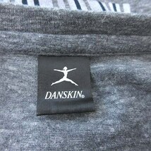 ダンスキン DANSKIN Tシャツ カットソー 半袖 Vネック 文字 プリント M グレー /CT レディース_画像5