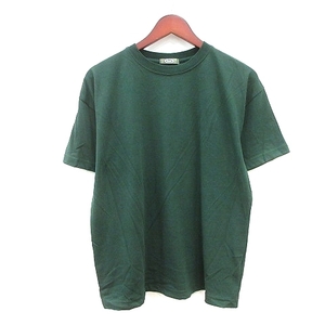 クティール kutir カットソー Tシャツ クルーネック 半袖 F 緑 グリーン /MN メンズ