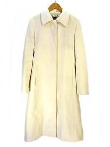  Ined INED wool Anne gola long coat ivory plain size 9 lady's 