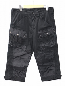 PDW PROMETHEUS DESIGN WERX プロメテウスデザインワークス TACTICAL CROPED PANTS切替 ワーク クロップドパンツ L ブラック