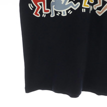 ラコステ LACOSTE Keith Haring キース・ヘリング バンドプリントポロシャツ 半袖 コットン 鹿の子 2 紺 ネイビー /MY ■GY03 メンズ_画像6