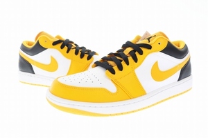 ナイキ NIKE AIR JORDAN 1 LOW TAXI エア ジョーダン ロー タクシー 553558-701 28 イエロー ホワイト ブラック ブランド古着ベクトル ▲■