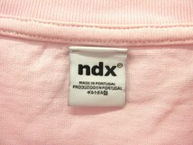 ndx エヌディーエックス 23SS Boxy T-shirts2 EX 半袖 Tシャツ カットソー M ピンク 無地 トップス レディース_画像3