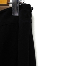 エル ELLE タック フレアスカート ひざ丈 装飾 38 ブラック 黒 /FT19 レディース_画像5
