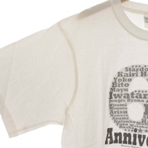 プリントスター Printstar 6th Anniversary Tシャツ カットソー プリント 半袖 クルーネック L 白 ホワイト_画像4