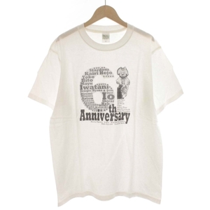 プリントスター Printstar 6th Anniversary Tシャツ カットソー プリント 半袖 クルーネック L 白 ホワイト
