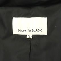 エムプルミエ ブラック M-Premier BLACK フリルダウンコート アウター ミドル 総裏地 32P 黒 ブラック /DO ■OS レディース_画像3