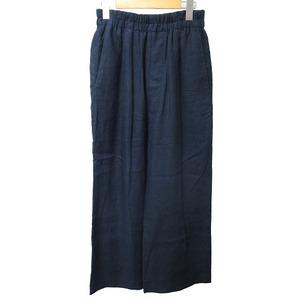  Ron Herman Ron Herman the BEAUTIFUL The beautiful beautiful goods close year of model linen pants Easy pants rubber waist navy blue navy S
