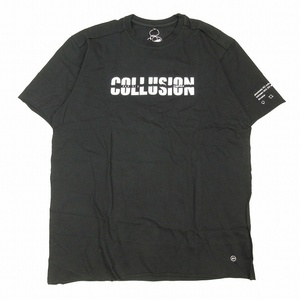 未使用品 フラグメントデザイン × エーケーエーシックス FRAGMENT DESIGN × AKA SIX BLACK CULLUSION T-SHIRT Tシャツ 半袖 ロゴ