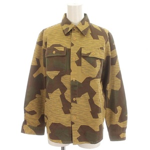  A.P.C. A.P.C. camouflage shirt long sleeve blouse camouflage XS khaki beige /*G lady's 