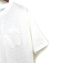 タケオキクチ TAKEO KIKUCHI Vネック Tシャツ カットソー 半袖 無地 4 ホワイト 白 /FT20 メンズ_画像5