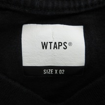 18ss ダブルタップス WTAPS PEACE TEE ロゴ プリント Tシャツ カットソー X02 黒 ブラック メンズ♪８_画像6