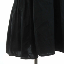 エンフォルド ENFOLD 21SS タイプライターラスターギャザースモックDRESS ドレス ワンピース ロング フレア 長袖 フリル 黒 ブラック /DO_画像8