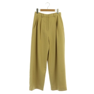 クラネ CLANE 22SS BASIC TUCK PANTS パンツ ワイド タック 1 マスタード /DF ■OS レディース