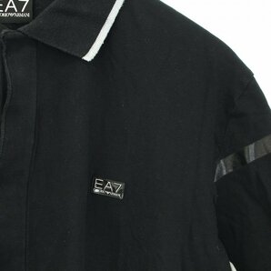 エンポリオアルマーニ EMPORIO ARMANI EA7 ポロシャツ 半袖 ロゴ XXXL 黒 ブラック /TK ■GY07 メンズの画像4