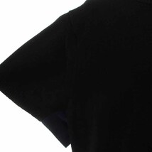サカイ sacai ニット セーター チュニック プルオーバー ウール レース 半袖 3 L 黒 ブラック 紺 ネイビー /YI7 レディース_画像5