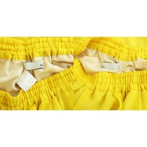 ティアラ Tiara ボイルギャザーカラースカート フレアスカート ロング ミモレ 3 L 黄色 イエロー /HN1 レディース_画像6