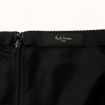 ポールスミス ブラック Paul Smith BLACK タイトスカート ひざ丈 柄切替 スリット L 黒 ブラック /TR6 レディース_画像4