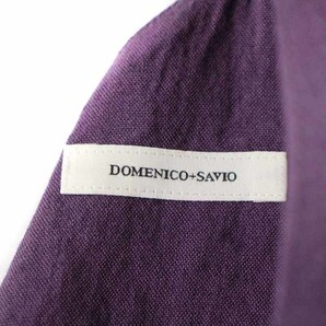 ドメニコアンドサビオ DOMENICO+SAVIO 19SS セットアップ 上下 ジャケット ベスト タイトスカート ロング リネン 麻 38 M 36 S 紫の画像7