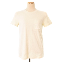マックスマーラ MAX MARA 22SS 白タグ Tシャツ カットソー 半袖 クルーネック ロゴ ポケット S ベージュ 19710202 レディース_画像1