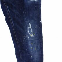 ディースクエアード DSQUARED2 19SS Cool Guy Jean デニムパンツ スキニージーンズ ペイント加工 ダメージ加工 42 XS 青 S71LB0581_画像5