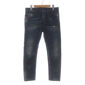 DIESEL THOMMER JOGG SLIM ストレッチ デニムパンツ ジーンズ テーパード ジップフライ ダメージ加工 M インディゴ 009KI /SI14