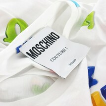 未使用品 モスキーノ MOSCHINO 20SS ダブルクエスチョン プリント Tシャツ カットソー 半袖 総柄 XXS ホワイト 白 マルチカラー_画像6