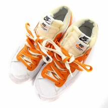 ナイキ NIKE SACAI BLAZER LOW MAGMA ORANGE ブレーザー ロー マグマオレンジ スニーカー US7 25cm DD1877-100 /YI33 レディース_画像2