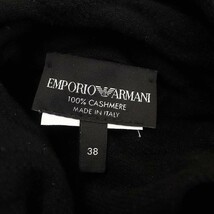 エンポリオアルマーニ EMPORIO ARMANI ボウタイタートルネックニット セーター 七分袖 38 黒 ブラック /ES ■OS レディース_画像3