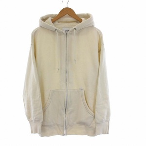 ダブルタップス WTAPS 21AW ZIP HOODED / COTTON ジップフーディ パーカー スウェット 長袖 02 M アイボリー 212ATDT-CSM06 /KH メンズ