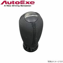 オートエグゼ シフトノブ アテンザ GJ系 マツダ ブラックステッチ 本革 AutoExe A1396-08_画像1