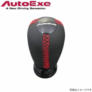 オートエグゼ シフトノブ アテンザ GJ系 マツダ レッドステッチ 本革 AutoExe A1396-03