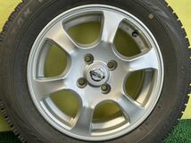 175/65R14 2019年スダットレス ブリヂストンブリザックVRX タイヤアルミセット 日産純正4穴 PCD100 ET+43 14×5.5J ハブ60mmキューブ等に_画像9