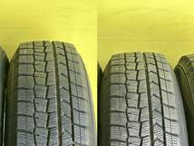 155/80R13 2019年スダットレス DUNLOP WINTER MAXX タイヤアルミセット　4穴 PCD100 ET+35 13×5J ハブ67mm_画像4