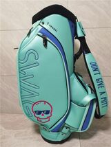 ★★★092 Golf Bag 　キャディーバック ゴルフバッグ PU レザー,9型，4.8kg,_画像10