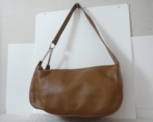  Furla FURLA leather Brown tea shoulder .. shoulder handbag lady's 