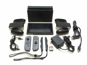 XU768◇任天堂 ニンテンドースイッチ 本体 ジョイコン ソフト ダービースタリオン 他 グレー 付属品 / Nintendo Switch ゲーム / 現状渡し