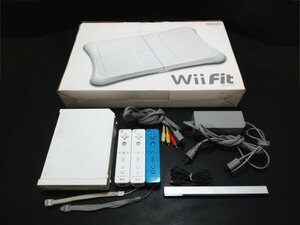 XU779◇任天堂 Wii 本体 リモコン センサーバー フィット 付属品 // 計6点 // Nintendo Fit TVゲーム ゲーム機 電子玩具 / 現状渡し