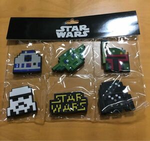 香港ディズニーランド　スターウォーズ　マグネット　8bit ヨーダ　ボバフェット