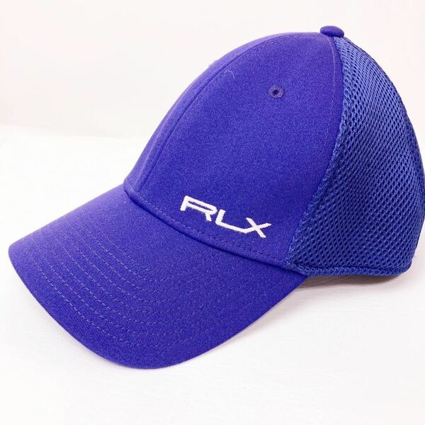 RLX RALPH LAUREN ラルフローレン メッシュ キャップ 帽子 メンズ L/XL 紫 パープル カジュアル スポーツ トレーニング 日よけ シンプル