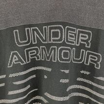 UNDER ARMOUR アンダーアーマー 半袖 Tシャツ キッズ ジュニア YXL 160 グレー 黒 ブラック カジュアル スポーツ トレーニング ウェア_画像3