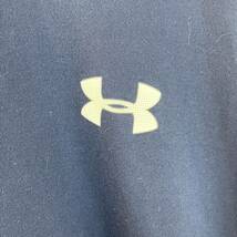 UNDER ARMOUR アンダーアーマー スポーツウェア トレーニングウェア 半袖Tシャツ ネイビー SMサイズ S相当 ワンポイントシャツ ロゴマーク_画像3