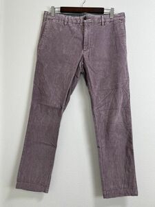 Henry Cotton's ヘンリーコットンズ メンズ 長ズボン ボトムス パンツ サイズ50 パープル 紫色 スリムフィット 無地 シンプル カジュアル