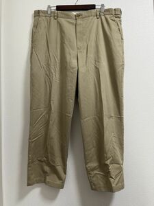 L.L.Bean エルエルビーン メンズ 長ズボン ボトムス チノパン パンツ サイズ40 大きいサイズ ベージュ 綿100% 無地 カジュアル シンプル