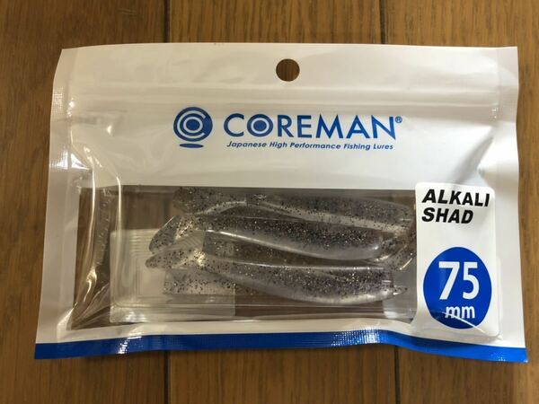 【新品】コアマン アルカリシャッド 75mm 3インチ シラウオ COREMAN 検索）VJ 28 22 16 RJ 7 10 13 IP PB デカカリシャッド 90 75