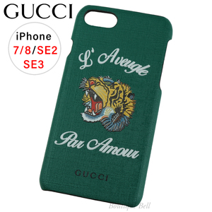  new goods! Gucci Tiger L'aveugle par amour iPhone7/8/SE2/SE3 case green multi 65801 K6700